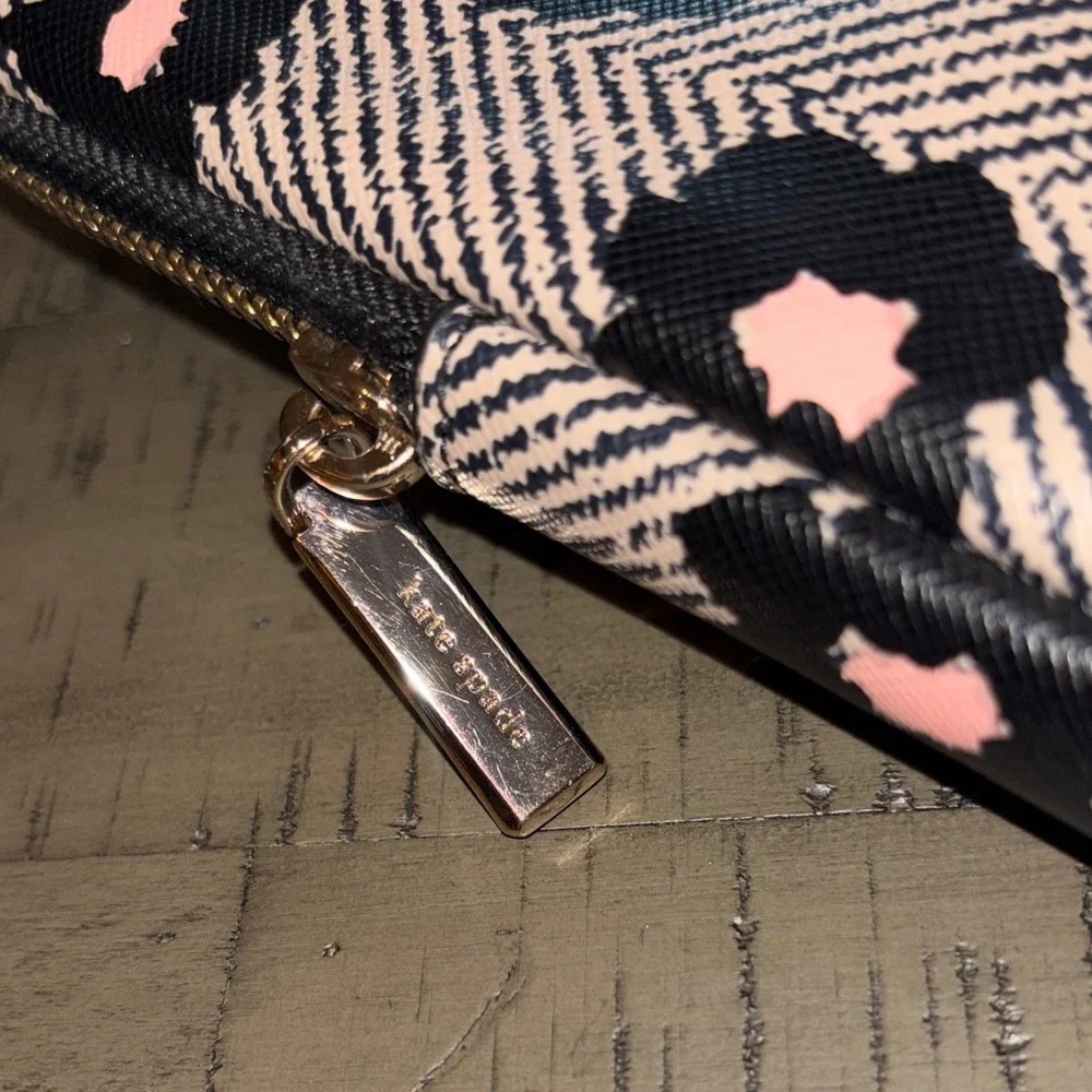 kate spade Black and Pink Floral Laptop Sleeve